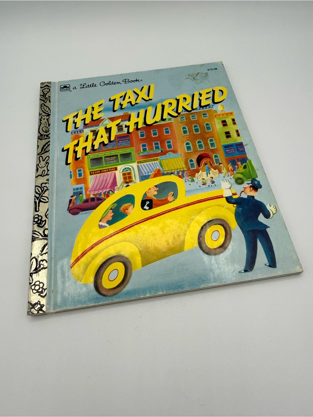 The Taxi That Hurried Little Golden Book - Yellow Cover. Circa 1946